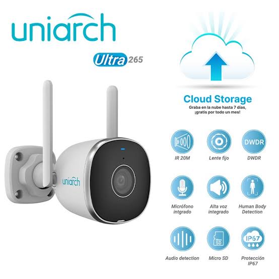 Uniarch Uho-B2D-M3F3D 3MP Outdoor Dual-Light Wi-Fi Bullet Camera